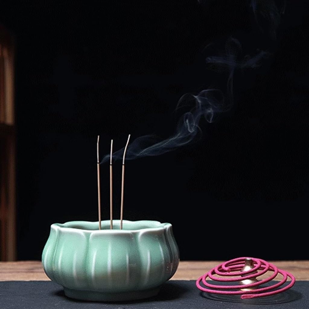Incense Stick Holder Incense Furnace Line Incense Plate Incense Home Worship Aromatherapy Furnace Sandalwood Incense Furnace Incense Holder for Sticks(B)