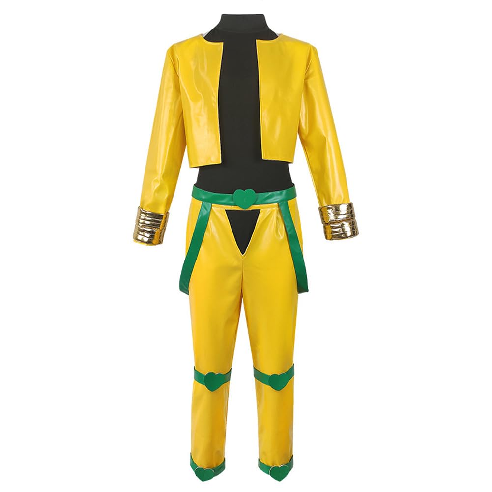Zhongkaihua JJBA Jotaro Cosplay Anime Uniform Black Suit Role Play Outfits Set Role Play Halloween Carnival Party for Fans
