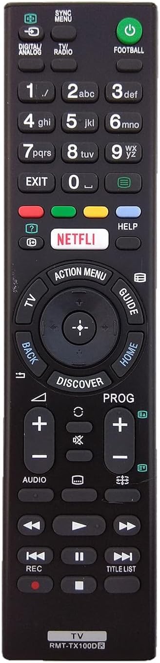 LipiWorld® RMT-TX-100D LED Universal Remote Control (Compatible Sony bravia Led Tv Remote) Compatible for Sony Tv Remote