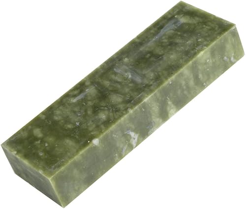 Miniatura 4 de Sacapuntas de cuchillo verdes del lado doble, piedra de afilar fina de la piedra de afilar del jade del verde de la piedra de afilar de la arena