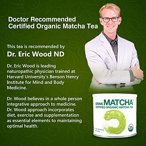 Drink Matcha -1 Lb Matcha Green Tea Powder - Usda Organic - 100% Pure Organic Matcha Green Tea Powder - Nothing Added (16 Oz) #TOP2
