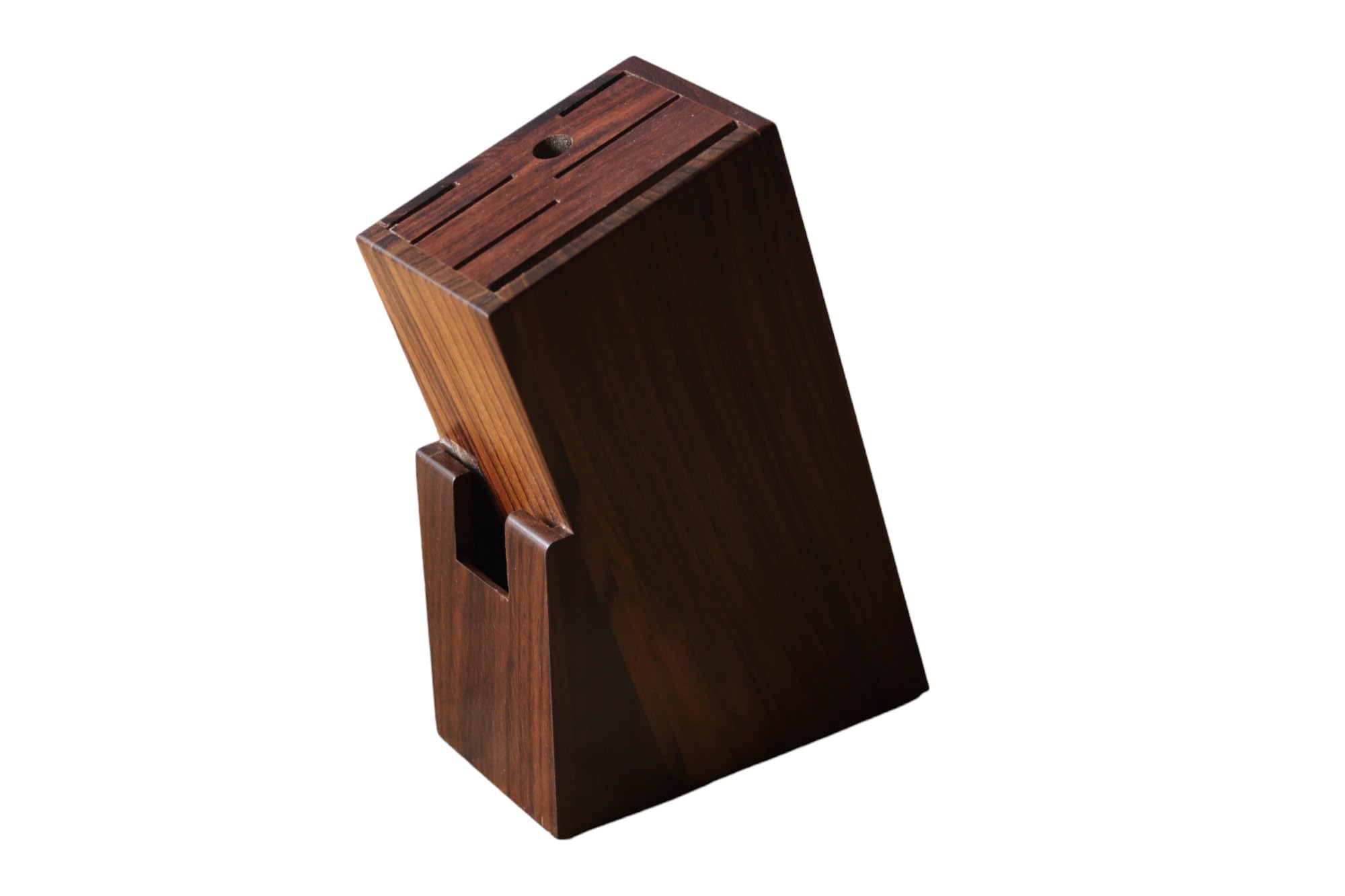 Wood KIT Wooden Knife Holder Stand with 6 Universal Knife Slot, 1 Sharpener Rod & Scissor Slot Each- Knife Holder for Kitchen (Rosewood) (B0D6NF1D56) Amazon Price History, Amazon Price Tracker