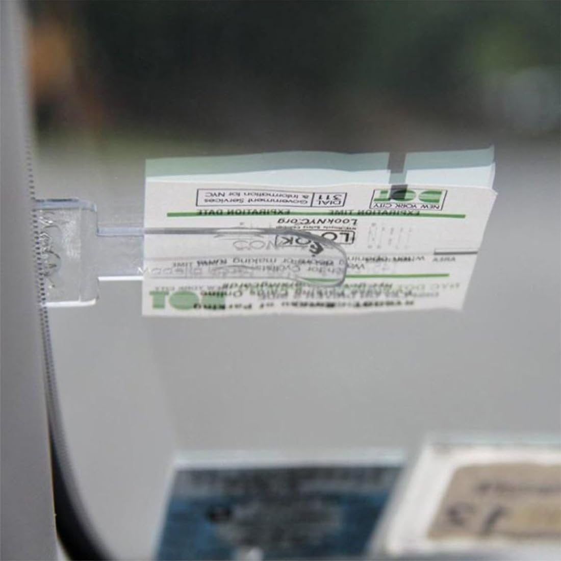 Clip para boletos de Parabrisas, Clip para boletos de estacionamiento, Clip para boletos Autoadhesivo para Permiso de Parabrisas, Clips para permisos para automóviles, Camiones y caravanas