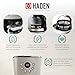 Haden 12 Cup Programmable Drip Coffee Maker Coffee Machine Bundled with Dorset 2 Slice Wide Slot Stainless Steel Toaster, Putty & Chrome