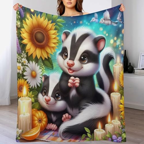 Couverture mouffette chaude pour vos soirées cocooning sur le balcon