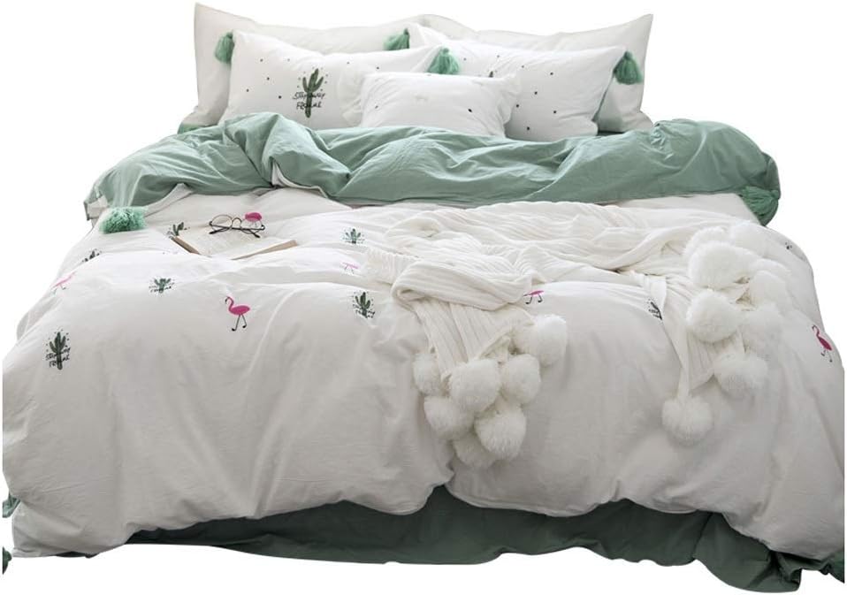 Four-Piece Bedding Bedroom Bed Sheet Quilt Cover Simple Quilt Cover Pillowcase Student Dormitory Bedroom Three-Piece Set (K 1.5m) (K 1.8m)