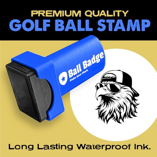 Ball Badge Bald Eagle Trucker Hat Stamp