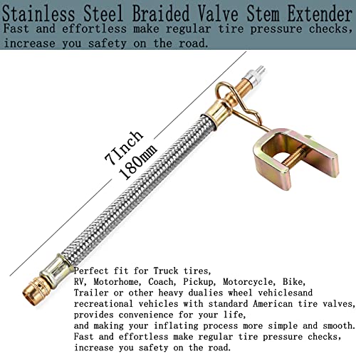 Aracey Flexible Stainless Steel Valve Stem Extenders