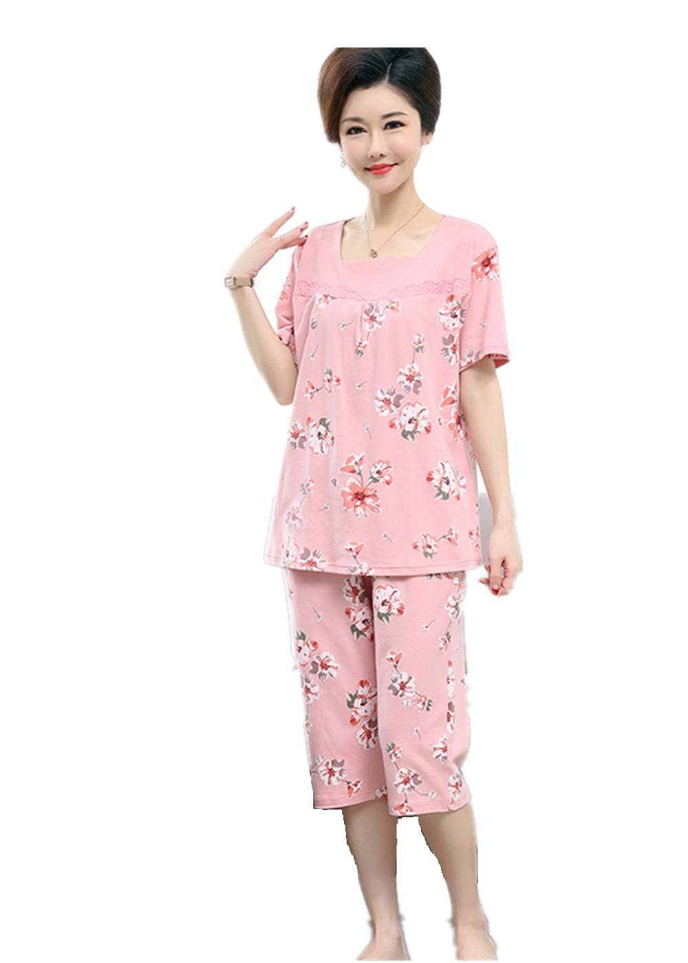 Pyjamas à manches courtes pour femmes et vêtements de maison décontractés