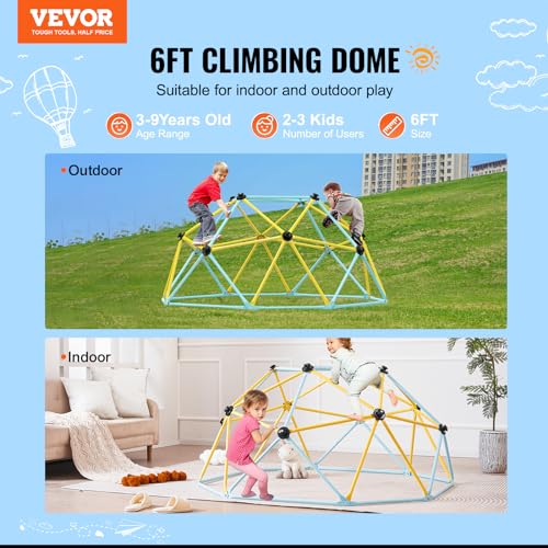 Vevor 6FT CLIMBING DOME Dome, 6Ft Geometric Dome Climber Play Center thumb #1