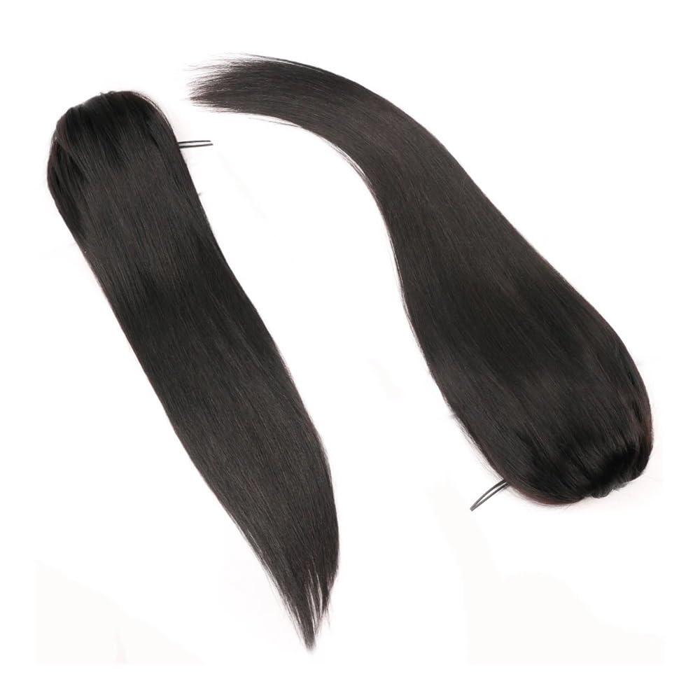 Extension di capelli umani brasiliani a coda di cavallo con coulisse, per la salute e la cura della persona (40,6 cm, 100 g)