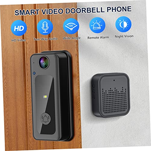 Veemoon 5 Pçs Campainha Sem Fio Wifi Câmera Sem Fio Para Casa Câmera Campainha Da Porta Câmera De Pl