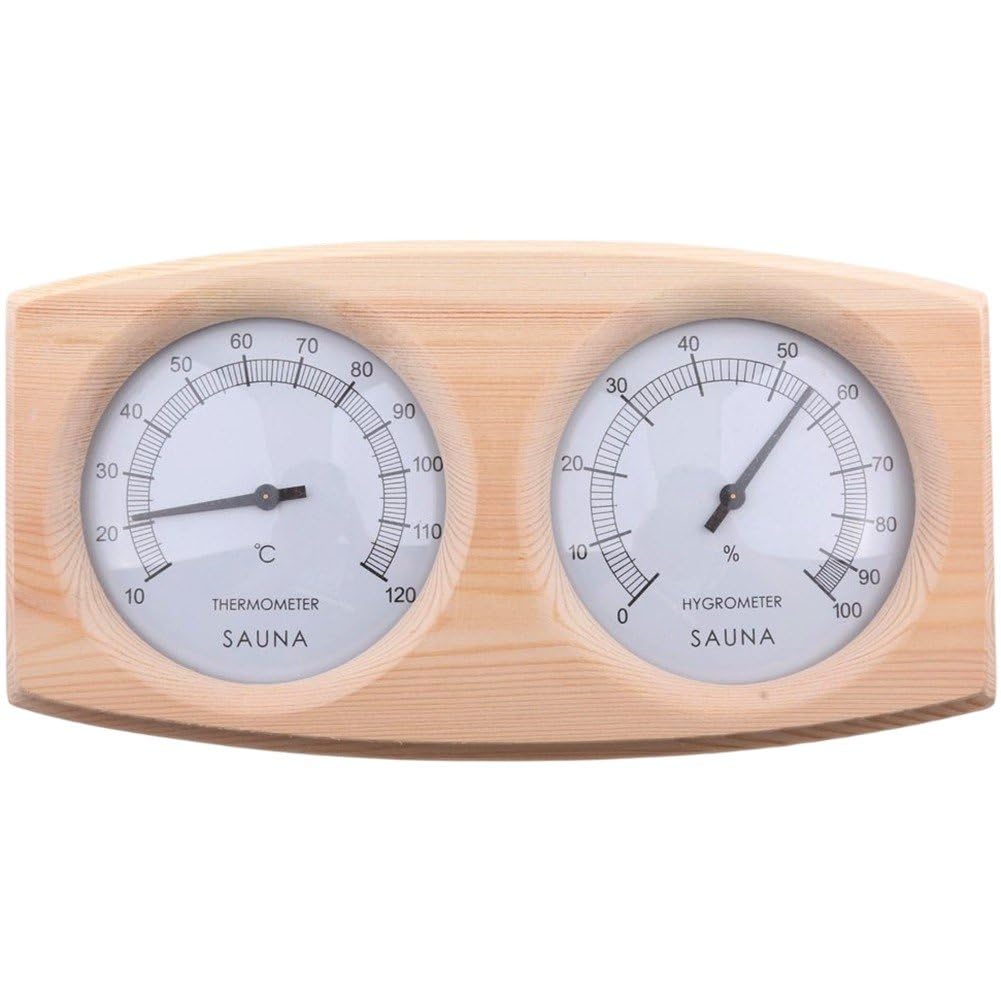 Thermomètre-hygromètre pour sauna en bois 2 en 1 haute précision
