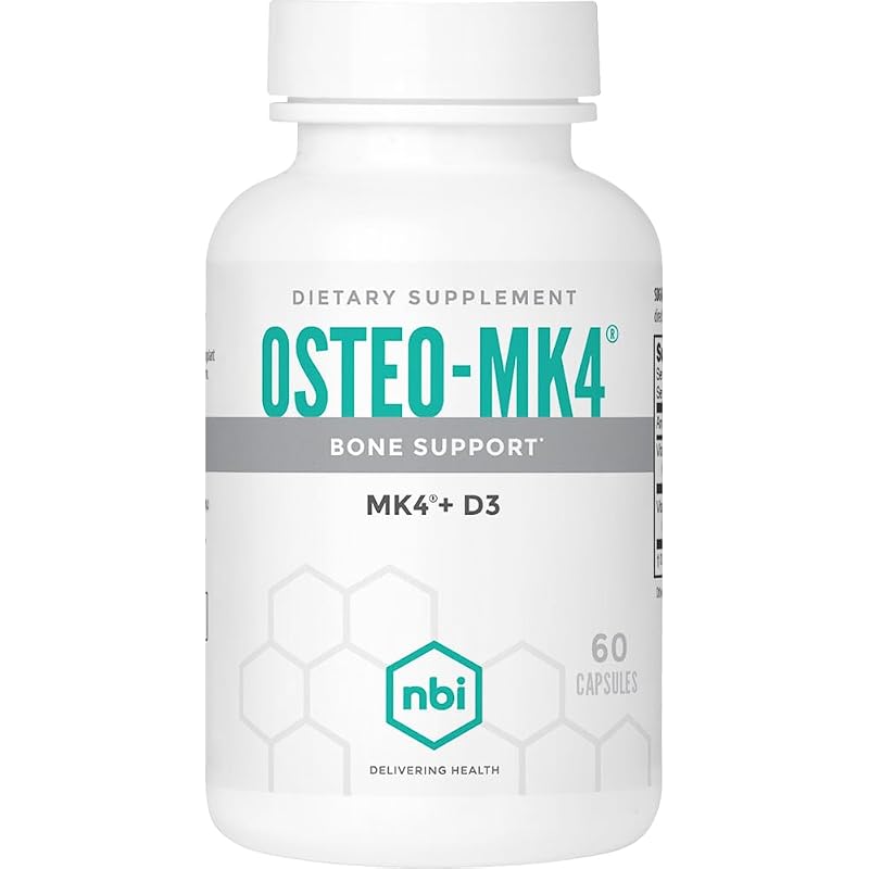 NBI Osteo-MK4 — Multivitamínico com vitamina K2 (MK4) e vitamina D3, 60 cápsulas