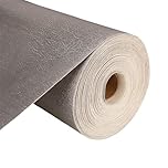 1 Metre Grey PVC Leatherette Fabric – Textured Faux Leather Vinyl, 140cm Wide, 600GSM – Fake Vegan Leather Effect for Upholstery & Sewing – Waterproof Lining for Chairs, Campervans & Boats