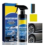 Car Quick-Acting Coating Spray,Ceramic Coating Car Wax,Quick Effect Coating Agent,Waterless Car Polish Spray, Car Wax Polish,High Protection Coating Agent,With a Sponge and a Piece of Cloth(1PCS)