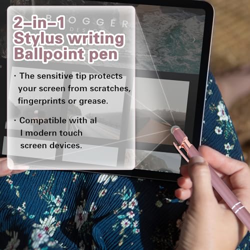 4 PCS Rose Gold Sparkly Ballpoint Pens - Glitter Pens for Wedding Guest Book Signatures Office School Supplies - Image 4