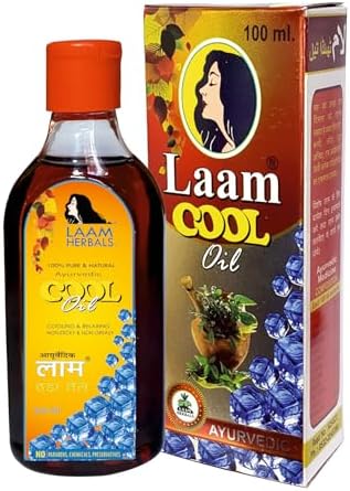 Laam Herbals Ayurvedic Cool Hair Oil | Relives Tension, Headache, Fatigue & Sleeplessness- 200 ml