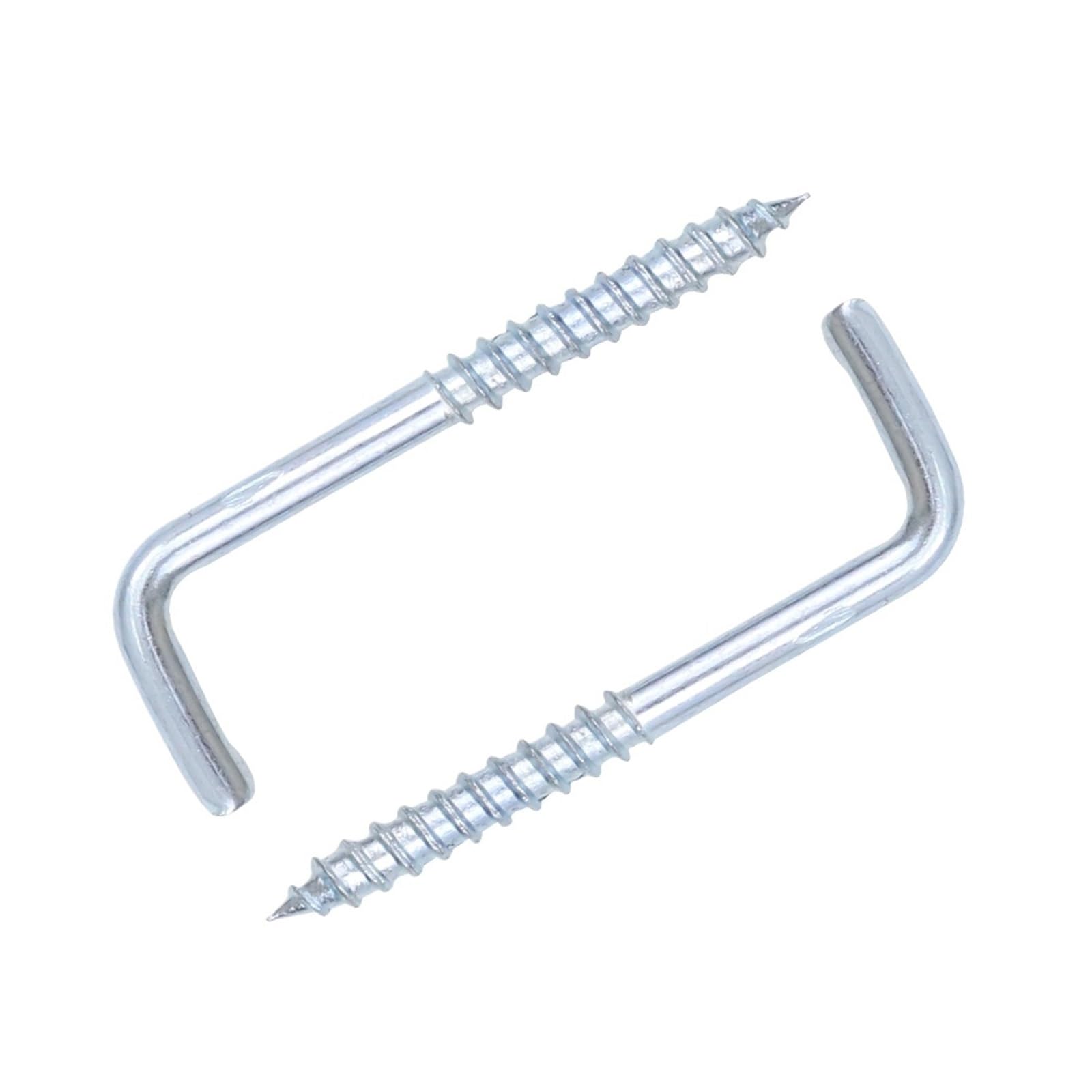 Ganci a Gancio, Viti a Gancio, 10 Pezzi Ganci a Vite a Forma di L M2.4 M2.5 M2.8 M3.4 M3.7 M3.8 M4.7 Ganci a Vite autofilettanti ad Angolo retto zincati for Appendere(M4.7x70mm)