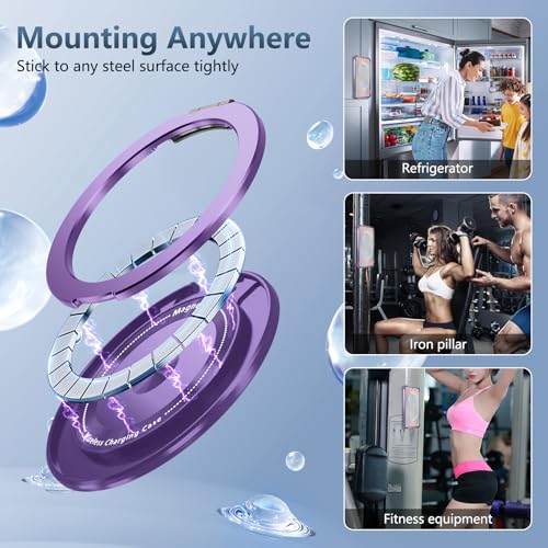 Funda Samsung S26 silicona morada a prueba de golpes YOUULAR 360 6