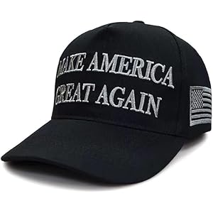 Dark MAGA Hat, Black MAGA Hat 2024, Trump Hats Never Surrender All Black on Black Hat, Adjustable Baseball Cap（Black）