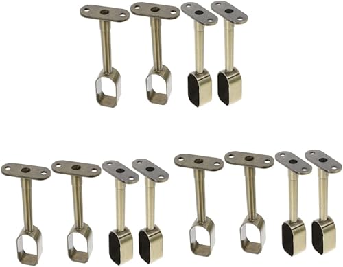 Alipis 12 pcs closet rod bracket wood curtain rods wood clothes hangers curtain rod hooks closet pole holders closet pole socket curtain rod hangers