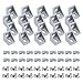 Aluminum Extrusion 20Pcs 2020 Aluminum Profiles Corner Brackets Set with 40Pcs M5 T Slot Nuts and Bolts for T Slot Rail 2020 T Slot Aluminum Extrusion