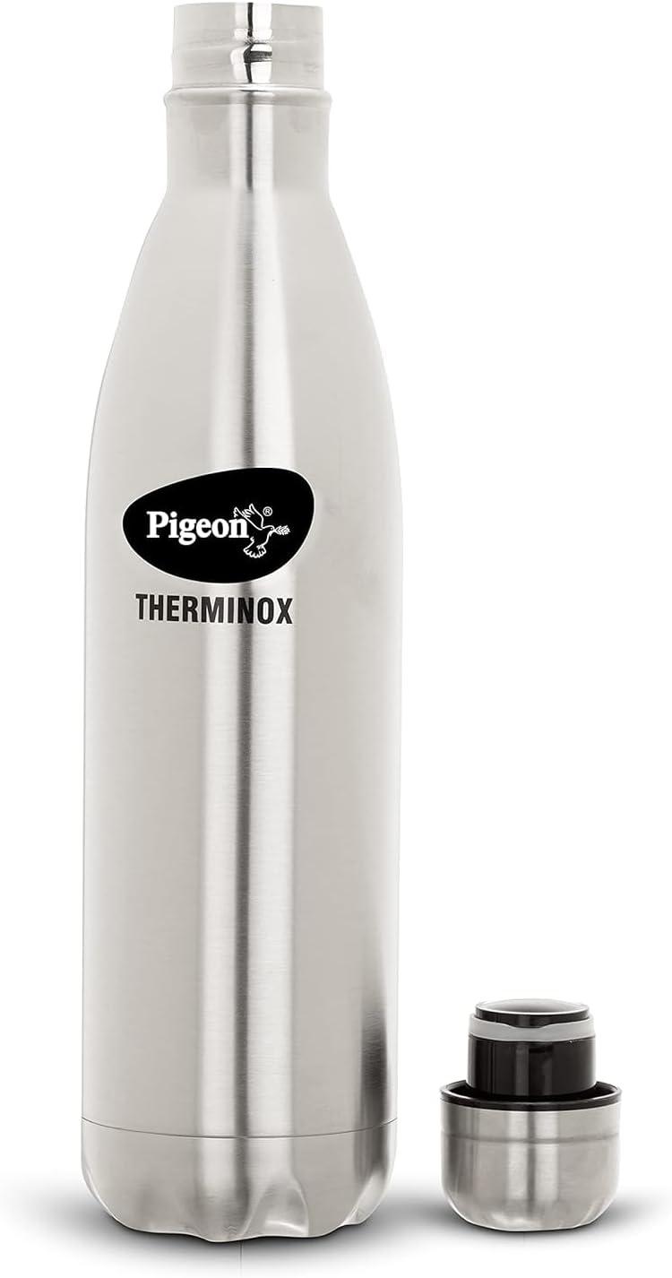 by Stovekraft Aqua Therminox Stainless Steel Vaccum Insulated Water Bottle with Copper Coating Inside for Better Hot and Cold Retention (1000 ml)