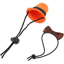 Reptile Mini Hat and Bow Tie Set for Dress and Festivals, Comfortable Lightweight Cloth Material, Silly Wacky Hat for Adult Reptiles
