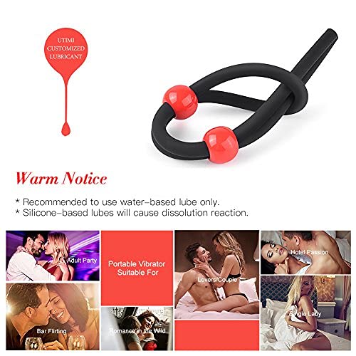 Utimi Silicone Ring, Cock Ring, Sex Toy For Harder Erections, Dual Rings,  Black : Amazon.de: Health & Personal Care