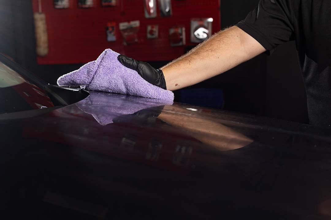 Maxshine 16x24 Inch Purple Microfiber Towels (6 Pack) - 500GSM, Edgeless, Zero Scratch For Car Detailing & Drying