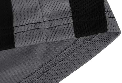 Magnivit Men's Mesh Striped Pants Open Bottom Athletic Lightweight Sweatpants Grey #TOP5