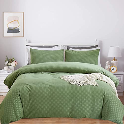 Karever Sage Velvet Comforter Set Sage Green Flannel Velvet Bedding Set Queen Rhombic Star Spot Soft Shaggy Sage Blanket Women Fuzzy Quilt Sage Green Velvet Comforter Queen Warm Velevt Green Comforter #TOP5