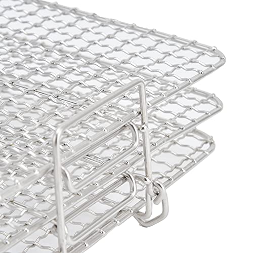 Rack de resfriamento, grelhador multifunções para churrasco para forno regular para fritadeira Foodi