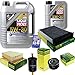 Produktbild Filter Set Inspektionspaket 6 Liter Motoröl Special Tec F 5W-30 MANN-FILTER Innenraumfilter Kraftstofffilter Luftfilter Ölfilter