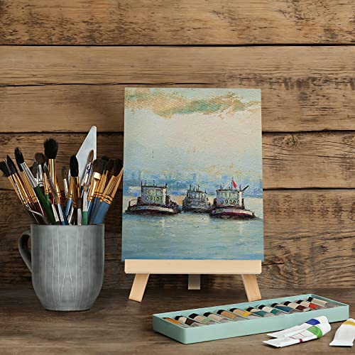 Kinlink 9 Inch Tall Wood Easels For Display Set Of 18, Display Easel Tabletop, Painting Easel Stand For Artist Students #TOP6