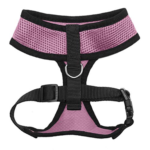 Furhaven Adjustable Padded Mesh Dog Harness - Pink, Medium #TOP2