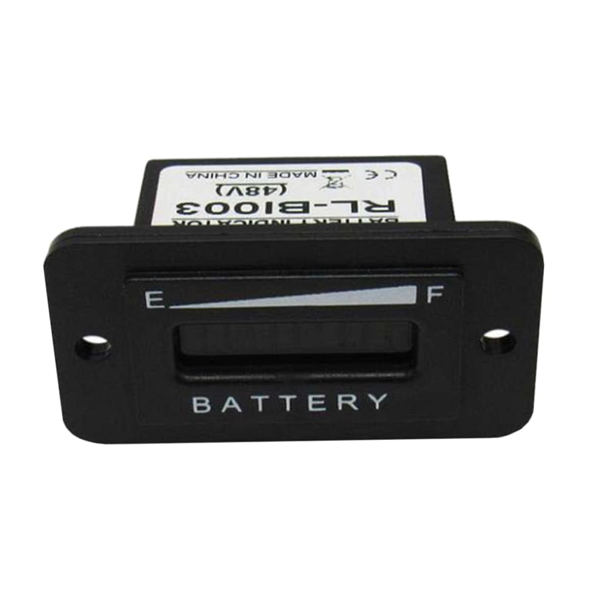 Happyyami 1Pc LED Voltage Indicator Battery Gauge Tester for Golf Carts Motorcycles Digital Display Battery Capacity Monitor with LED Light Portable and Practical