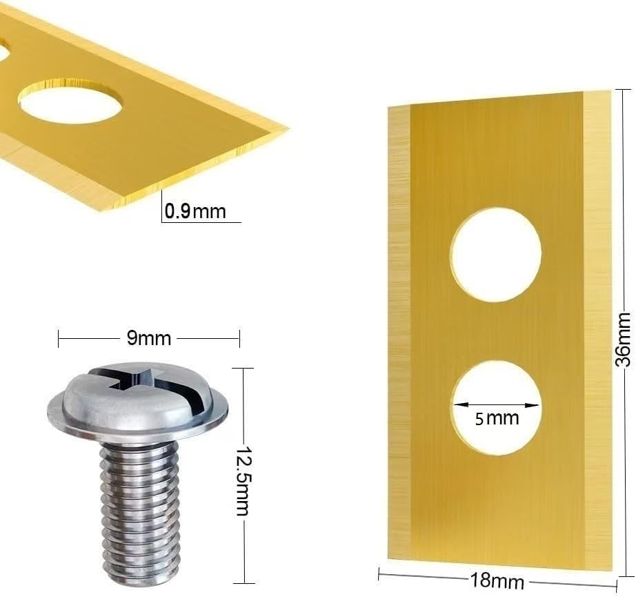 Accessoire Jardin Robot 36 Lames Tondeuse Robot Mammotion Luba/YUKA - Acier Titane Réversible - Avec Vis Et Rondelles - Coupe Nette Accessoires Tondeuse Autonome