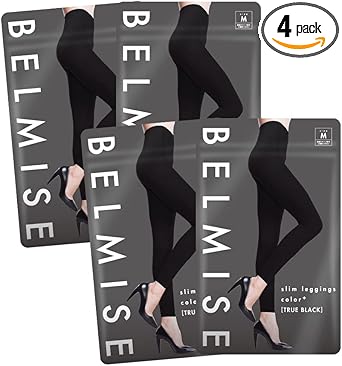Belmise ベルミス　 Mサイズ　スリムレギンス カラープラス 4枚入り 美 ベルミス BELMISE スリム レギンス カラープラス 着圧 タイツ