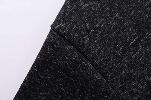 Monvecle Little To Big Boys' Fleece Long Sleeve Full Zip Hoodie Tracksuit Top + Sweatpant Jogger 2Pcs Sets Black 7-8 #TOP4