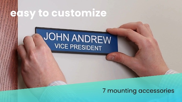 Amazon.com: ExcelMark Custom Name Plate for Desk or Door – 14