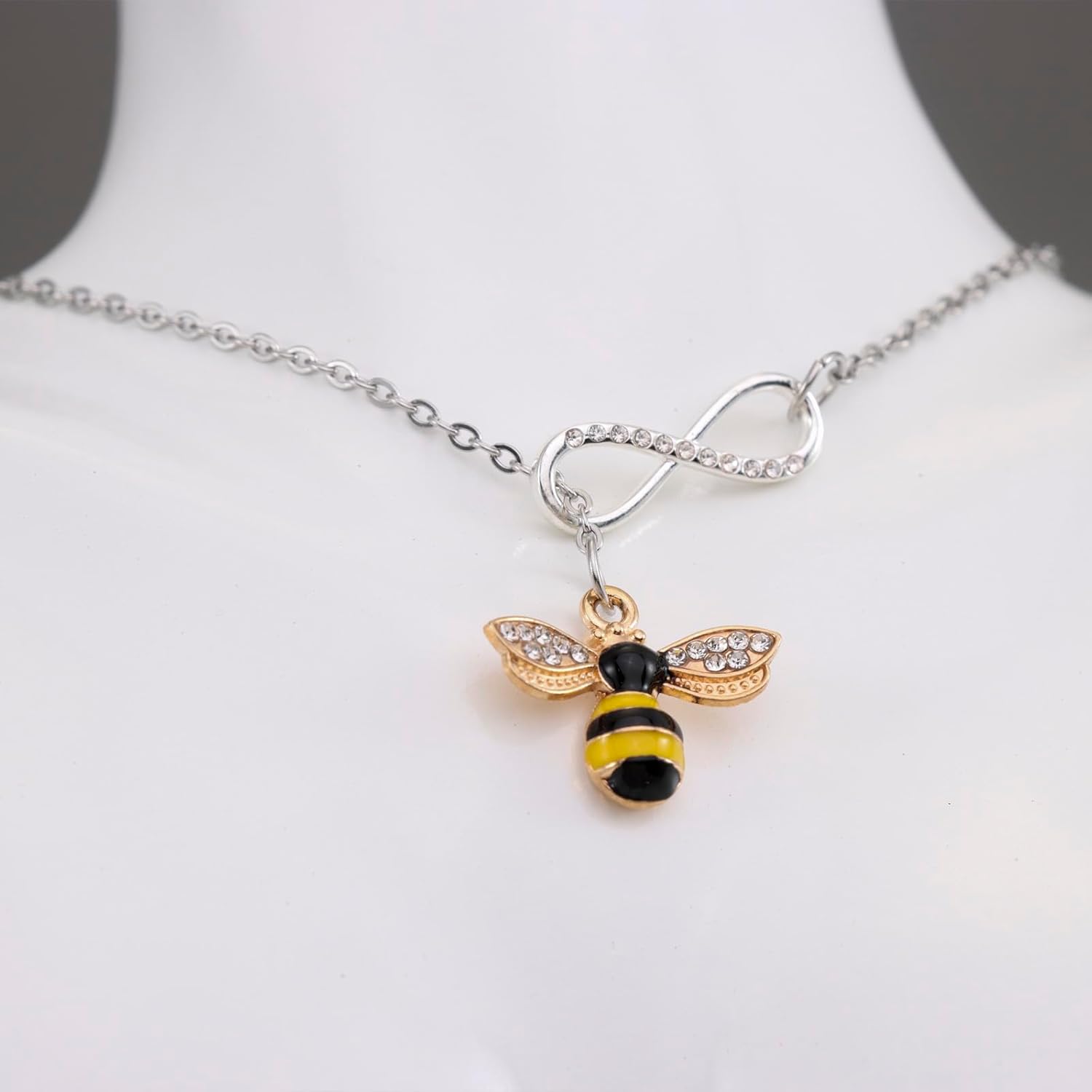 Bee Necklace Gifts for Women Gold Bumblebee Jewelry Honey Bee Necklaces - Image 7