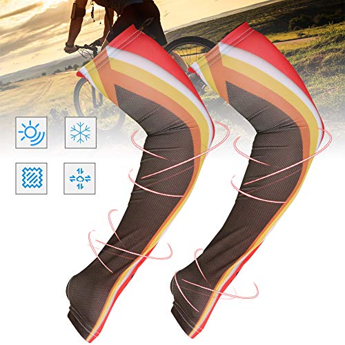 Mangas de braço 1 par de aquecedores de braço coloridos anti-UV Ice Silk Capas de braço para equipam