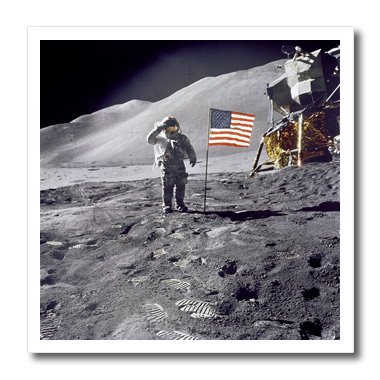 Model Astronaut Saluting Flag