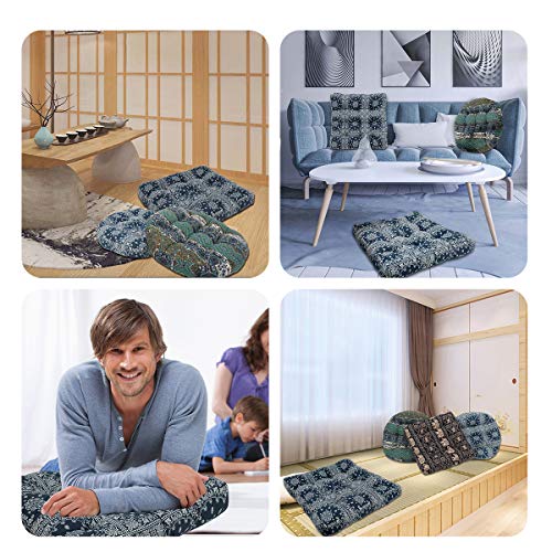 Bohemian Floor Cushion Mandala Floor Pillow For Sitting On Floor Yoga Pillow Cover Tatami Mat For Balcony Living Room Garden #TOP4