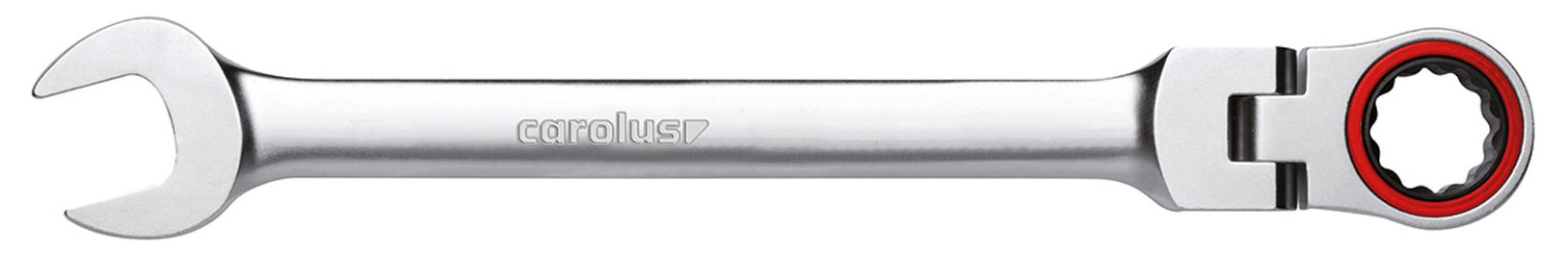 Carolus 1720.15 Wrench Stubby Gear Wrench Ratcheting Combination Spanner 15 mm