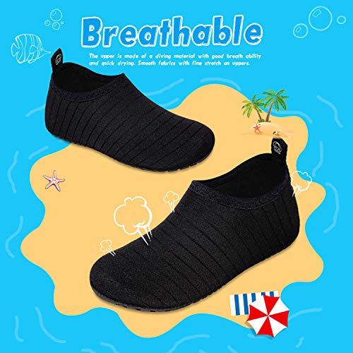 Image of WateLves Kids Water Shoes Toddler Girls Boys Barefoot Non-Slip Quick Dry Aqua Socks for Beach Swim Walking