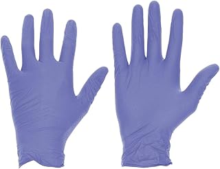 Disposable Gloves, Nitrile, XL, Blue, PK100