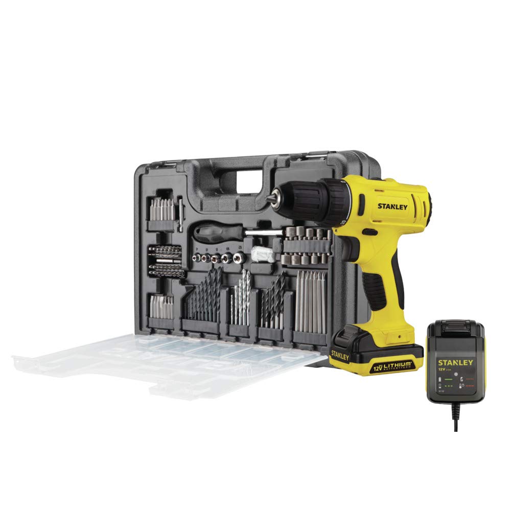 Stanley Kit Parafusadeira e Furadeira de Impacto com Jogo de